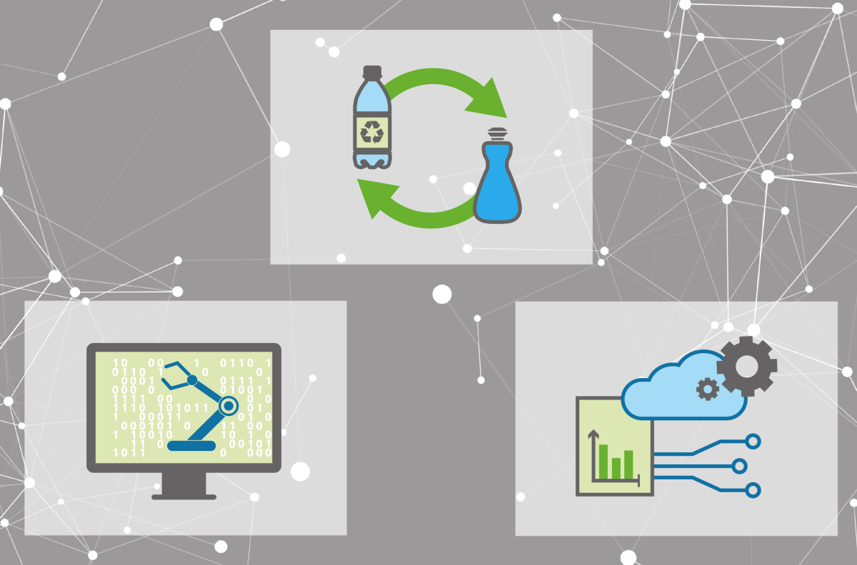 Förderschwerpunkte Das Bild visualisiert die drei Förderschwerpunkte von DigiRess: